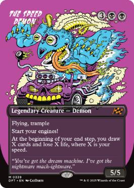 [339]【EN】【FOIL】■ボーダーレス■スピードデーモン/The Speed Demon【DFT】[M][黒]