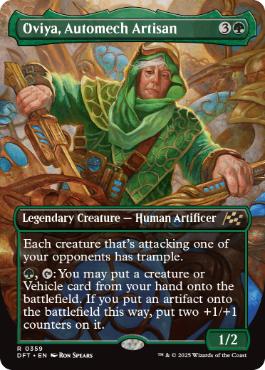[359]【EN】【FOIL】■ボーダーレス■自動機械職人、オビア/Oviya, Automech Artisan【DFT】[R][緑]