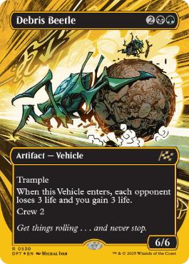 [530]【EN】【ファーストプレイスFOIL】■ボーダーレス■屑転がし/Debris Beetle【DFT】[R][多色]