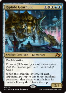 [219]【EN】【FOIL】激浪の機械巨人/Riptide Gearhulk【DFT】[M][多色]