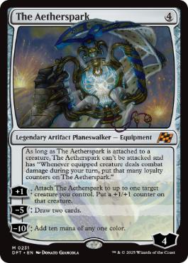 [231]【EN】【FOIL】霊気灯/The Aetherspark【DFT】[M][茶]