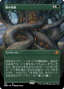 [441]【JP】■ボーダーレス■森の知恵/Sylvan Library【DMR】[M][緑]