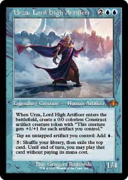 [296]【EN】■旧枠■最高工匠卿、ウルザ/Urza, Lord High Artificer【DMR】[M][青]