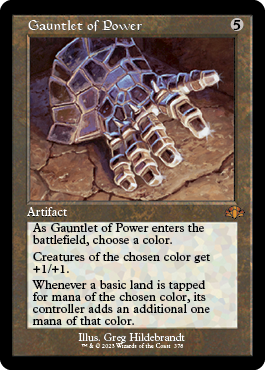 [378]【EN】■旧枠■魔力の篭手/Gauntlet of Power【DMR】[M][茶]