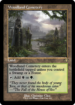 [401]【EN】■旧枠■森林の墓地/Woodland Cemetery【DMR】[R][土地]