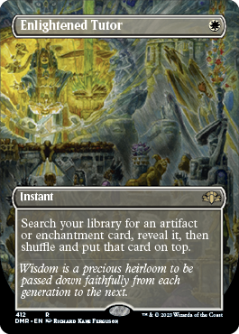 [412]【EN】【FOIL】■ボーダーレス■悟りの教示者/Enlightened Tutor【DMR】[R][白]