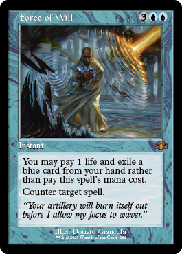 [284]【EN】【FOIL】■旧枠■意志の力/Force of Will【DMR】[M][青]