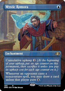 [420]【EN】【FOIL】■ボーダーレス■神秘的負荷/Mystic Remora【DMR】[R][青]