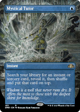[421]【EN】【FOIL】■ボーダーレス■神秘の教示者/Mystical Tutor【DMR】[R][青]