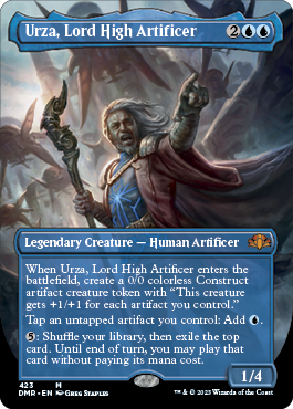 [423]【EN】【FOIL】■ボーダーレス■最高工匠卿、ウルザ/Urza, Lord High Artificer【DMR】[M][青]