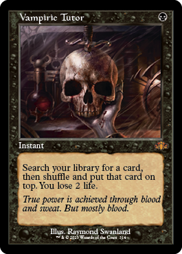 [314]【EN】【FOIL】■旧枠■吸血の教示者/Vampiric Tutor【DMR】[M][黒]