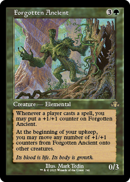 [341]【EN】【FOIL】■旧枠■忘れられた古霊/Forgotten Ancient【DMR】[R][緑]