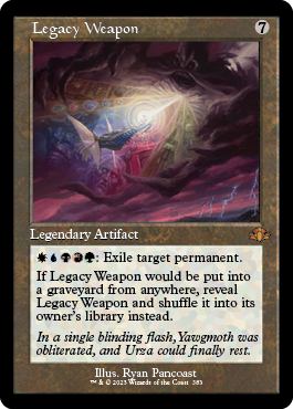 [383]【EN】【FOIL】■旧枠■レガシーの兵器/Legacy Weapon【DMR】[M][茶]