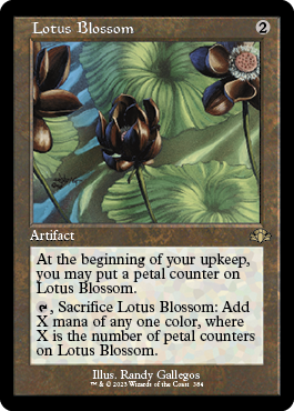 [384]【EN】【FOIL】■旧枠■水蓮の花/Lotus Blossom【DMR】[R][茶]