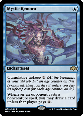 [059]【EN】【FOIL】神秘的負荷/Mystic Remora【DMR】[R][青]