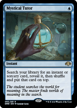 [060]【EN】【FOIL】神秘の教示者/Mystical Tutor【DMR】[R][青]