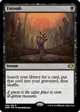 [082]【EN】【FOIL】納墓/Entomb【DMR】[R][黒]