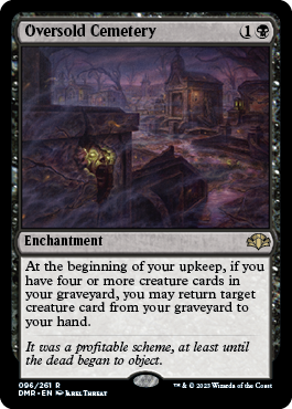 [096]【EN】【FOIL】定員過剰の墓地/Oversold Cemetery【DMR】[R][黒]