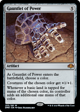 [223]【EN】【FOIL】魔力の篭手/Gauntlet of Power【DMR】[M][茶]