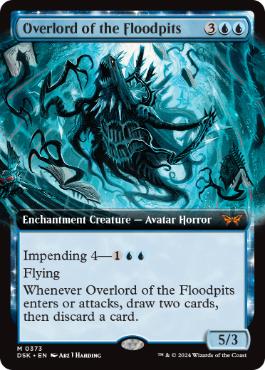 [373]【EN】■拡張アート■フラッドピットの大主/Overlord of the Floodpits【DSK】[M][青]