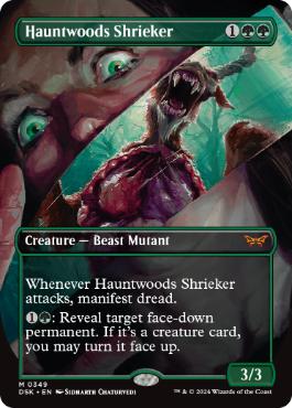 [349]【EN】■ボーダーレス■ホーントウッドの金切り魔/Hauntwoods Shrieker【DSK】[M][緑]