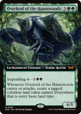 [383]【EN】■拡張アート■ホーントウッドの大主/Overlord of the Hauntwoods【DSK】[M][緑]
