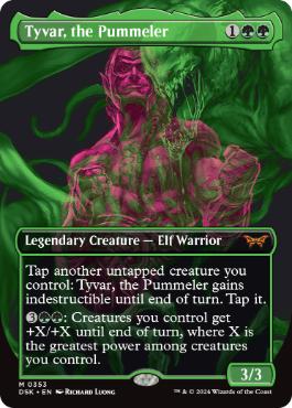 [353]【EN】■ボーダーレス■猛打者、タイヴァー/Tyvar, the Pummeler【DSK】[M][緑]