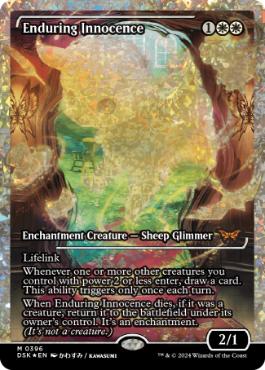 [396]【EN】【フラクチャーFOIL】■ショーケース■永劫の無垢/Enduring Innocence【DSK】[R][白]