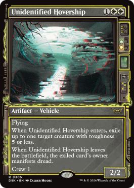 [305]【EN】【FOIL】■ショーケース■未確認浮遊船/Unidentified Hovership【DSK】[R][白]