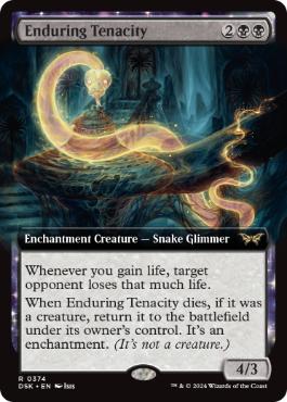 [374]【EN】【FOIL】■拡張アート■永劫の不屈/Enduring Tenacity【DSK】[R][黒]