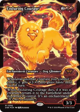 [392]【EN】【FOIL】■ショーケース■永劫の勇気/Enduring Courage【DSK】[R][赤]