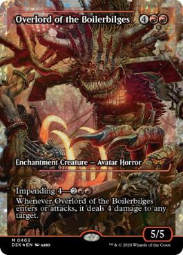 [403]【EN】【フラクチャーFOIL】■ショーケース■ボイラービルジの大主/Overlord of the Boilerbilges【DSK】[M][赤]