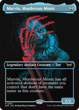 [367]【EN】【FOIL】■ボーダーレス■殺人人形、マーヴィン/Marvin, Murderous Mimic【DSK】[R][茶]