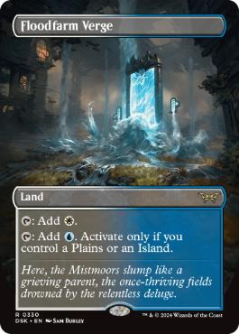 [330]【EN】【FOIL】■ボーダーレス■フラッドファームの境界/Floodfarm Verge【DSK】[R][土地]