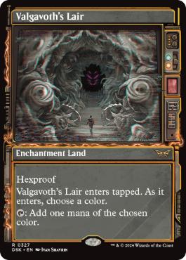 [327]【EN】【FOIL】■ショーケース■ヴァルガヴォスの棲み処/Valgavoth's Lair【DSK】[R][土地]