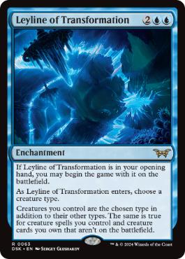 [063]【EN】【FOIL】変貌の力線/Leyline of Transformation【DSK】[R][青]