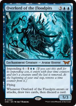 [068]【EN】【FOIL】フラッドピットの大主/Overlord of the Floodpits【DSK】[M][青]