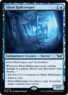 [072]【EN】【FOIL】静かなる広間這い/Silent Hallcreeper【DSK】[R][青]