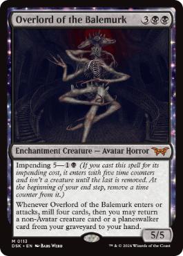 [113]【EN】【FOIL】ベイルマークの大主/Overlord of the Balemurk【DSK】[M][黒]