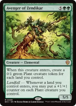 [098]【EN】ゼンディカーの報復者/Avenger of Zendikar【ECC】[M][緑]