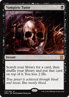 [112]【EN】吸血の教示者/Vampiric Tutor【EMA】[M][黒]
