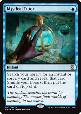 [062]【EN】【FOIL】神秘の教示者/Mystical Tutor【EMA】[R][青]