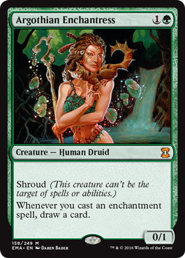 [158]【EN】【FOIL】アルゴスの女魔術師/Argothian Enchantress【EMA】[M][緑]