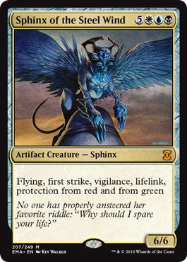 [213]【EN】【FOIL】鋼の風のスフィンクス/Sphinx of the Steel Wind【EMA】[M][多色]