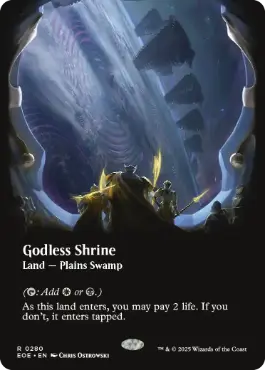 [280]【EN】■ボーダーレス■神無き祭殿/Godless Shrine【EOE】[R][土地]