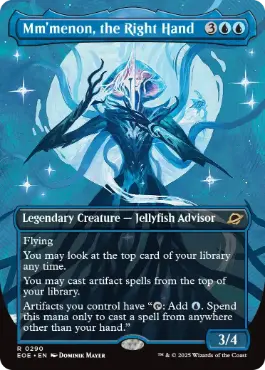 [290]【EN】【FOIL】■ボーダーレス■右腕、ムメノン/Mm'menon, the Right Hand【EOE】[R][青]