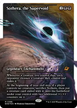 [386]【EN】【フラクチャーFOIL】■ショーケース■スーパーヴォイド、ソセラ/Sothera, the Supervoid【EOE】[M][黒]
