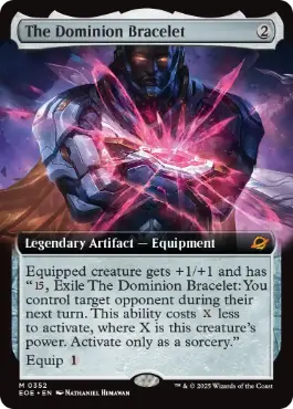 [352]【EN】【FOIL】■拡張アート■統制の腕輪/The Dominion Bracelet【EOE】[M][茶]