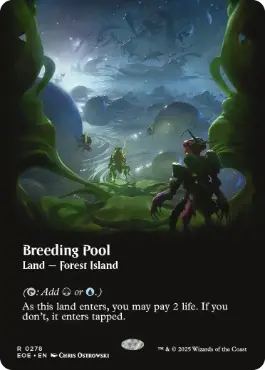 [278]【EN】【FOIL】■ボーダーレス■繁殖池/Breeding Pool【EOE】[R][土地]