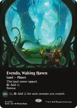 [279]【EN】【FOIL】■ボーダーレス■目覚めの安息地、エヴェンド/Evendo, Waking Haven【EOE】[M][土地]